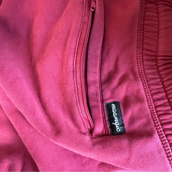 Maamgic men’s burgundy lounge/sweatpant shorts size XXL in EUC - Picture 3 of 5